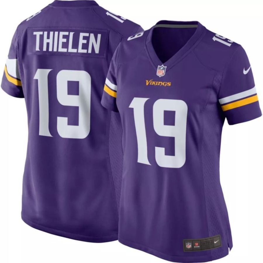 Nike Women's Minnesota Vikings Adam Thielen #19 Purple Game Jers