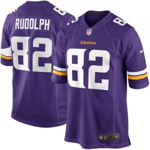 Nike Kyle Rudolph Minnesota Vikings New 2013 Game Jersey - Purpl