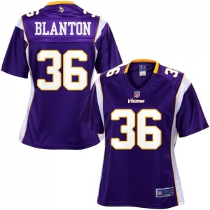 Pro Line Women's Minnesota Vikings Robert Blanton Team Color Jer