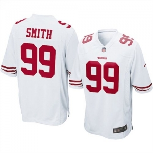 Nike San Francisco 49ers Aldon Smith Game White Jersey