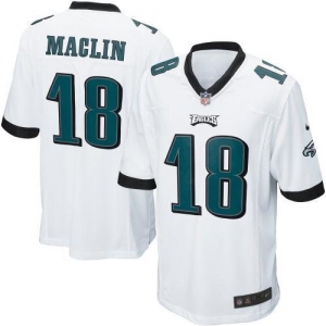 Men's Nike Philadelphia Eagles Jeremy Maclin Game White Jersey