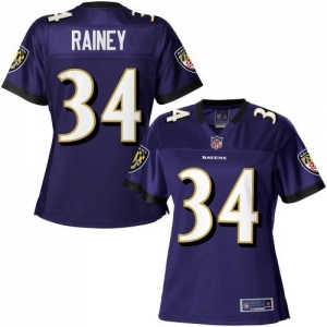 Pro Line Women's Baltimore Ravens Bobby Rainey Team Color Jersey