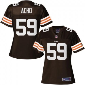 Pro Line Women's Cleveland Browns Emmanuel Acho Team Color Jerse