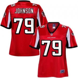 Pro Line Women's Atlanta Falcons Mike Johnson Team Color Jersey