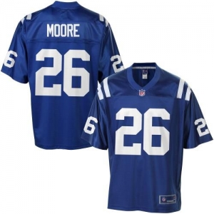 Pro Line Men's Indianapolis Colts Mewelde Moore Team Color Jerse