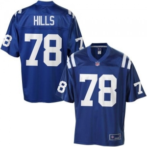 Pro Line Men's Indianapolis Colts Tony Hills Team Color Jersey