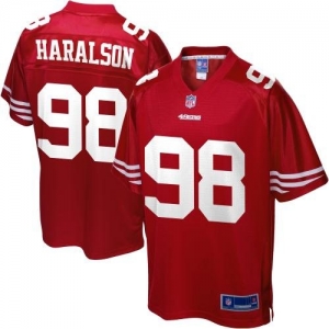 Pro Line Men's San Francisco 49ers Parys Haralson Team Color Jer