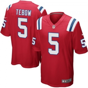 Nike Tim Tebow New England Patriots Alternate Game Jersey - Red