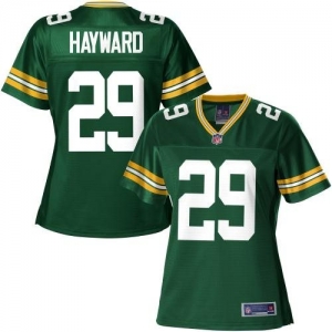 Pro Line Women's Green Bay Packers Casey Hayward Team Color Jers