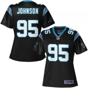 Pro Line Women's Carolina Panthers Charles Johnson Team Color Je