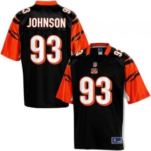 Pro Line Men's Cincinnati Bengals Michael Johnson Team Color Jer