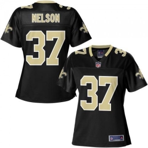 Pro Line Women's New Orleans Saints Jerico Nelson Team Color Jer