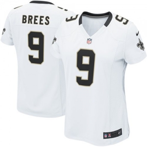 Nike Women's New Orleans Saints Drew Brees Game White Jersey