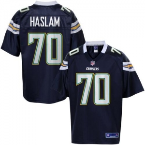 Pro Line Men's San Diego Chargers Kevin Haslam Team Color Jersey