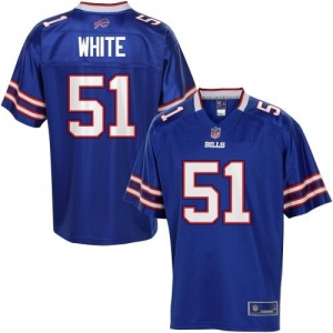 Pro Line Men's Buffalo Bills Chris White Team Color Jersey