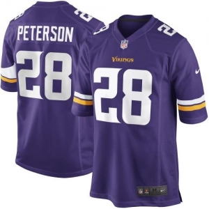 Nike Adrian Peterson Minnesota Vikings New 2013 Game Jersey - Pu