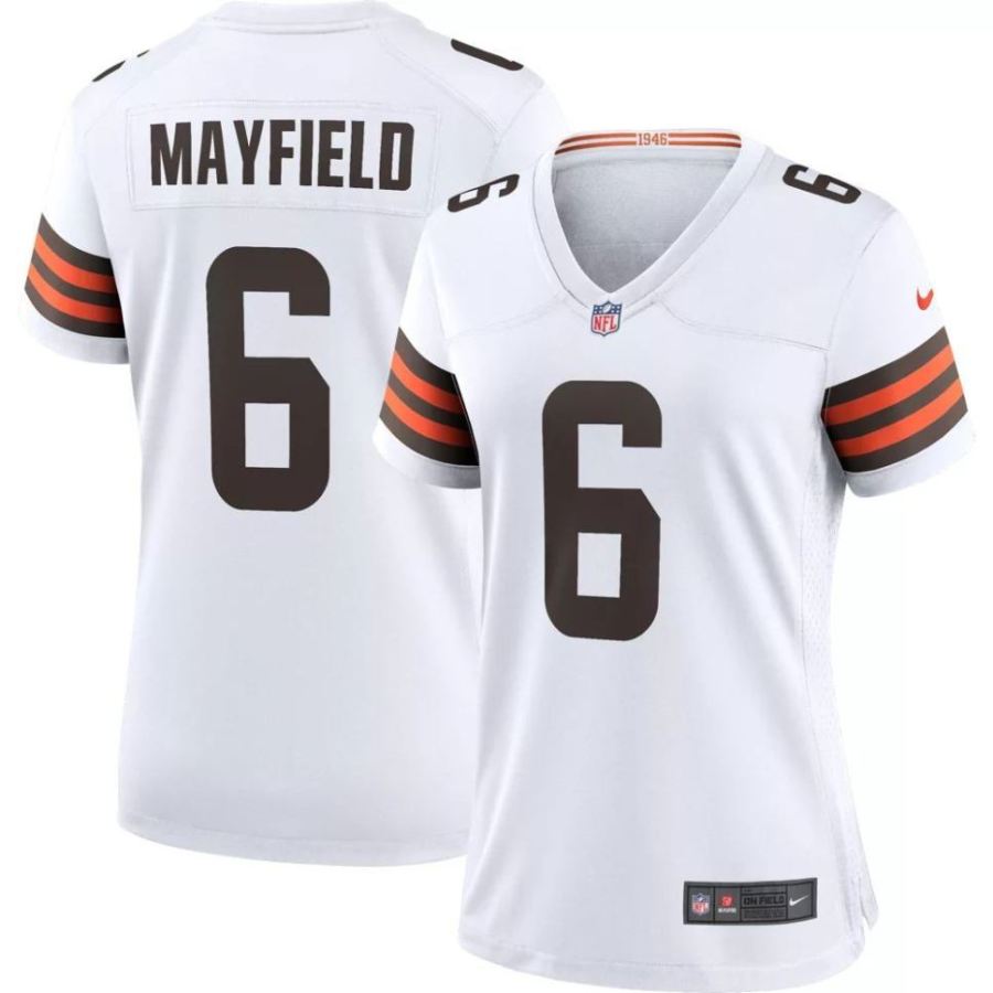 Nike Women's Cleveland Browns Baker Mayfield #6 White Game Jerse