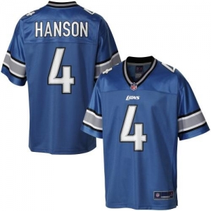 Pro Line Men's Detroit Lions Jason Hanson Team Color Jersey