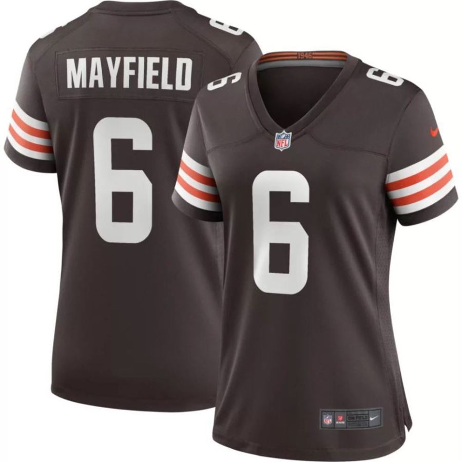 Nike Women's Cleveland Browns Baker Mayfield #6 Brown Game Jerse