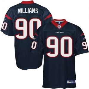 Reebok Mario Williams Houston Texans Authentic Jersey - Navy Blu