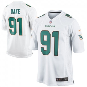 Nike Cameron Wake Miami Dolphins Youth Game Jersey - White