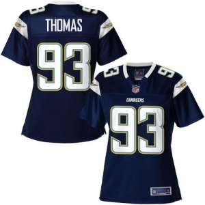 Pro Line Women's San Diego Chargers Cam Thomas Team Color Jersey