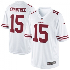 Nike Michael Crabtree San Francisco 49ers Youth Game Jersey - Wh