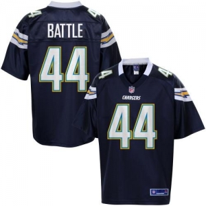 Pro Line Men's San Diego Chargers Jackie Battle Team Color Jerse