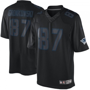 Nike Rob Gronkowski New England Patriots Impact Twill Jersey - B