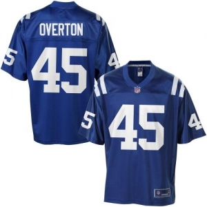 Pro Line Men's Indianapolis Colts Matt Overton Team Color Jersey