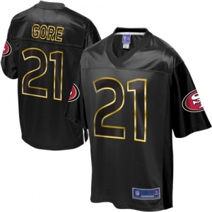 Pro Line Men's San Francisco 49ers Frank Gore Black Fashion Jers