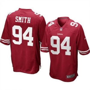 Nike San Francisco 49ers Justin Smith Game Team Color Jersey