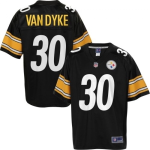 Pro Line Men's Pittsburgh Steelers Van Dyke Team Color Jersey