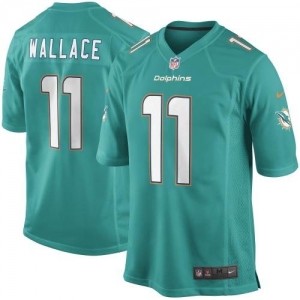 Nike Mike Wallace Miami Dolphins New 2013 Game Jersey - Aqua