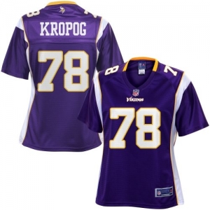 Pro Line Women's Minnesota Vikings Troy Kropog Team Color Jersey