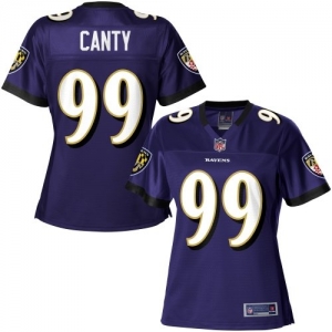 Pro Line Women's Baltimore Ravens Chris Canty Team Color Jersey