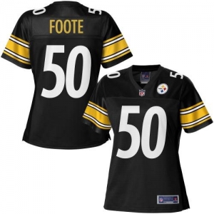 Pro Line Women's Pittsburgh Steelers Larry Foote Team Color Jers