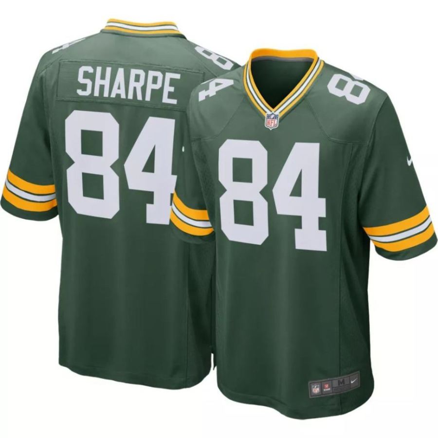 Nike Men's Green Bay Packers Sterling Sharpe #84 Green Game Jers