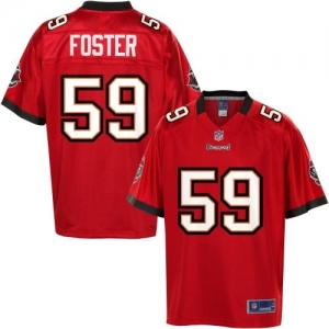 Pro Line Men's Tampa Bay Buccaneers Mason Foster Team Color Jers