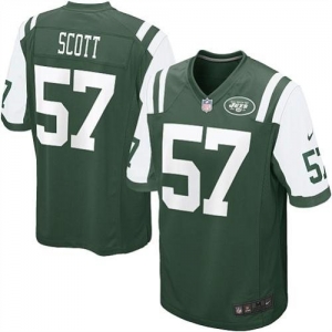 Nike New York Jets Bart Scott Game Jersey