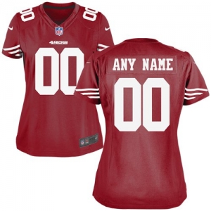 Nike San Francisco 49ers Women's Custom Game Jersey - Red