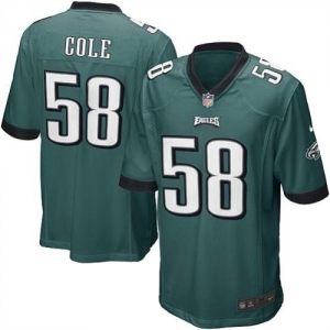 Nike Philadelphia Eagles Trent Cole Game Team Color Jersey