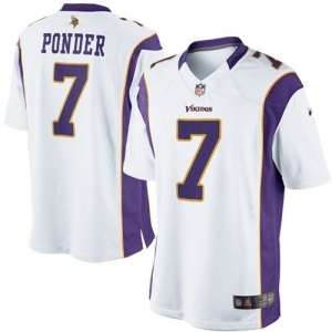 Nike Christian Ponder Minnesota Vikings The Limited Jersey - Whi