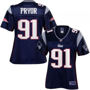 Pro Line Women's New England Patriots Myron Pryor Team Color Jer