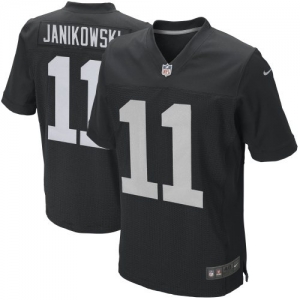 Nike Sebastian Janikowski Oakland Raiders Elite Jersey - Black