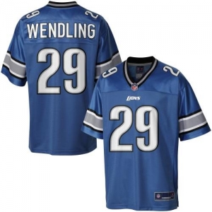 Pro Line Men's Detroit Lions John Wendling Team Color Jersey