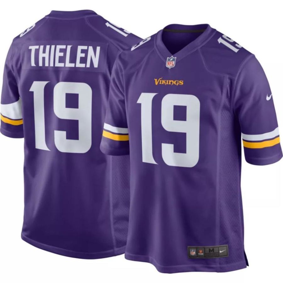 Nike Men's Minnesota Vikings Adam Thielen #19 Purple Game Jersey