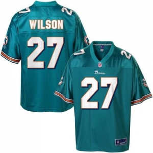 Pro Line Men's Miami Dolphins Jimmy Wilson Team Color Jersey