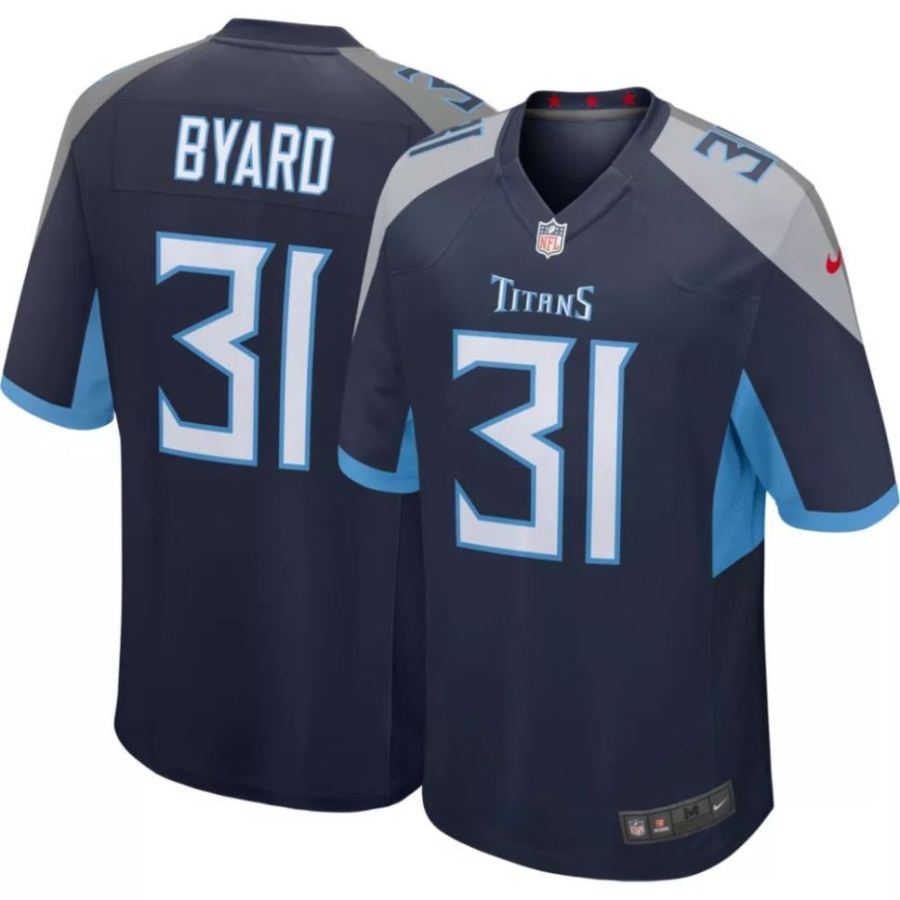 Nike Men's Tennessee Titans Kevin Byard #31 Navy Game Jersey