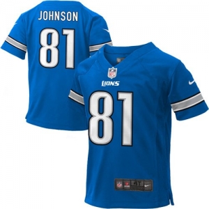 Nike Calvin Johnson Detroit Lions Toddler Game Jersey - Light Bl